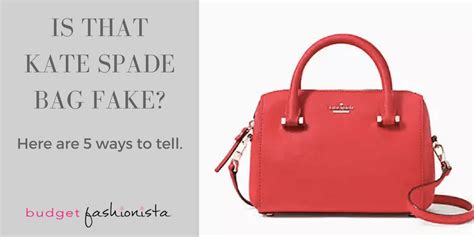 how to tell real kate spade bag from fake|authentic kate spade bag.